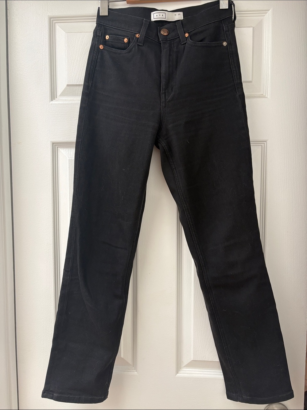 AYR Yes Yes Yes Straight Leg Jeans Black - Picture 4 of 6